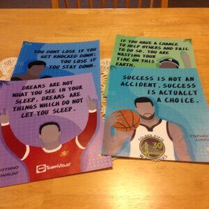 Inspirational sports art flexible fabric prints